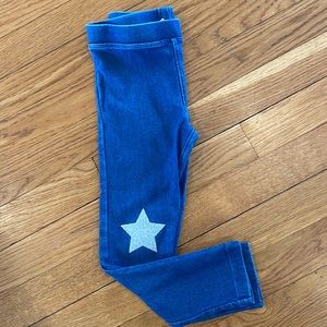 J. Crew girls denim leggings. Size 5